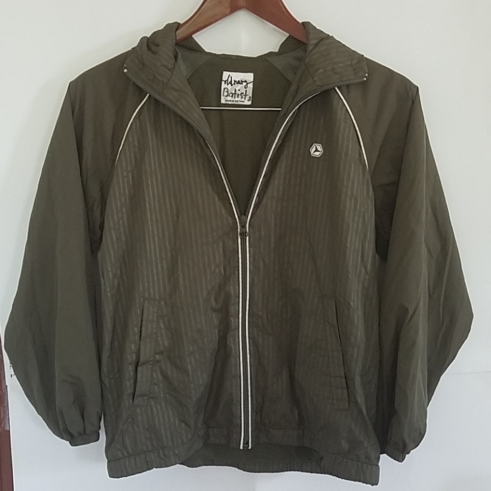 Old Navy windbreaker jacket. green, M - Picture 2 of 6